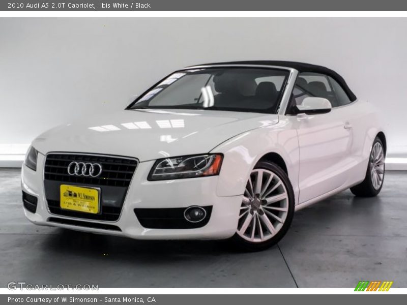 Ibis White / Black 2010 Audi A5 2.0T Cabriolet