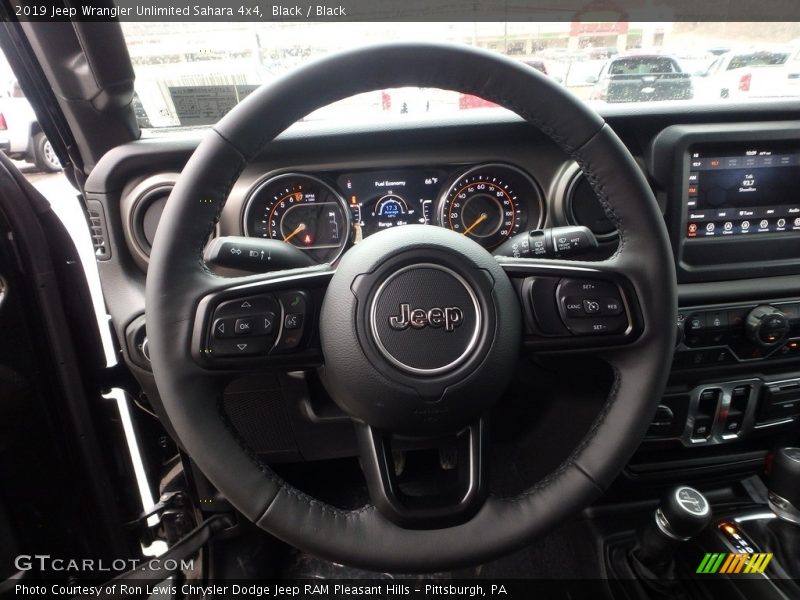 Black / Black 2019 Jeep Wrangler Unlimited Sahara 4x4