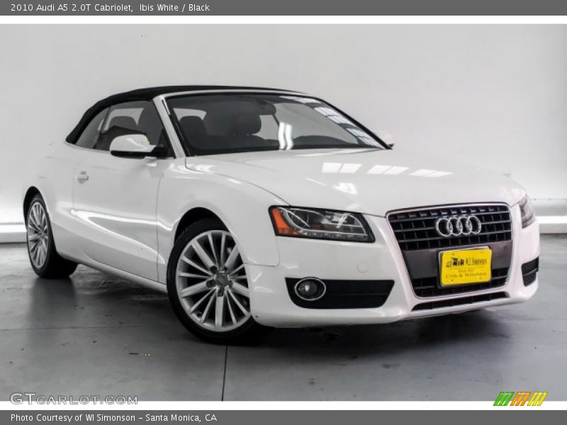 Ibis White / Black 2010 Audi A5 2.0T Cabriolet