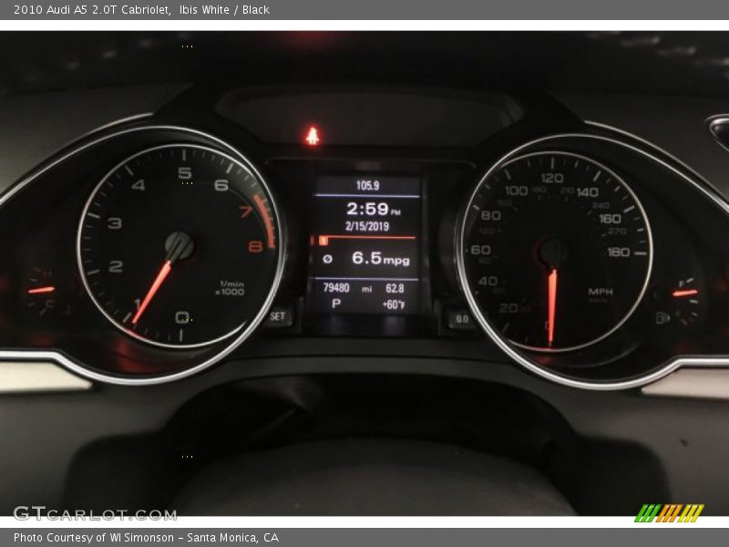 Ibis White / Black 2010 Audi A5 2.0T Cabriolet
