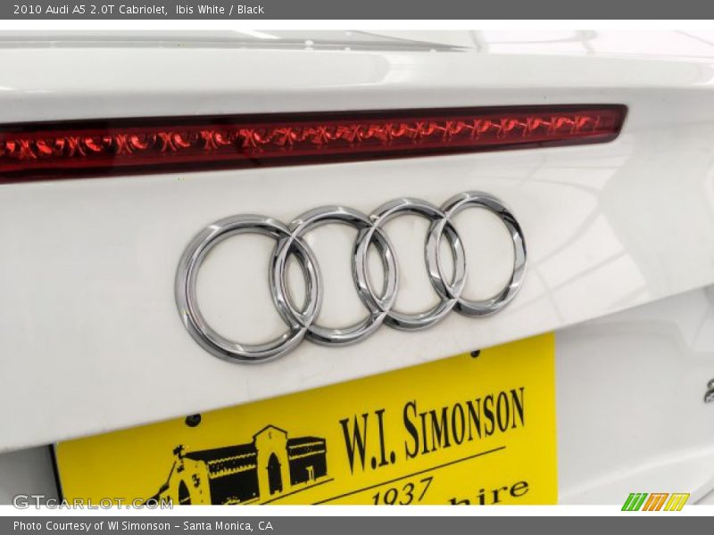 Ibis White / Black 2010 Audi A5 2.0T Cabriolet