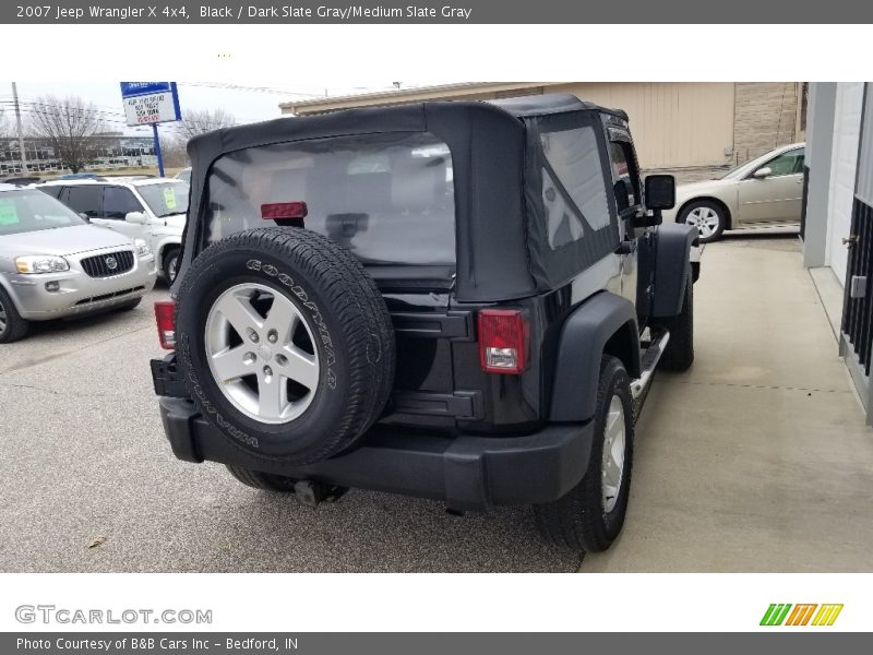 Black / Dark Slate Gray/Medium Slate Gray 2007 Jeep Wrangler X 4x4