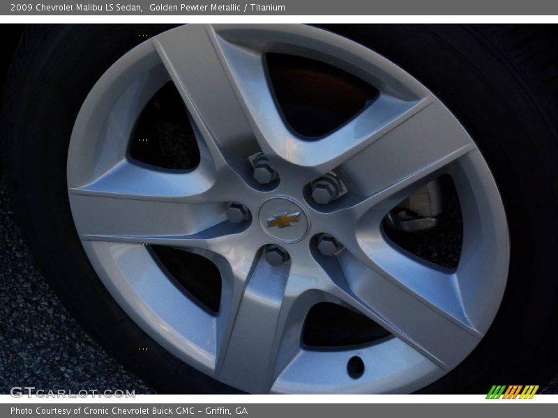 Golden Pewter Metallic / Titanium 2009 Chevrolet Malibu LS Sedan