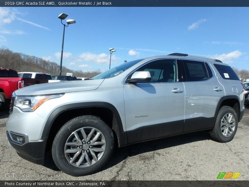 Quicksilver Metallic / Jet Black 2019 GMC Acadia SLE AWD