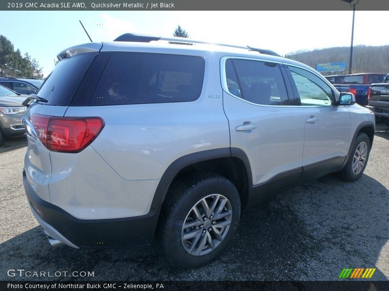 Quicksilver Metallic / Jet Black 2019 GMC Acadia SLE AWD