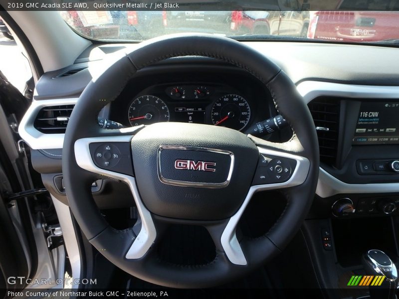 Quicksilver Metallic / Jet Black 2019 GMC Acadia SLE AWD