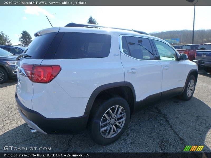 Summit White / Jet Black 2019 GMC Acadia SLE AWD