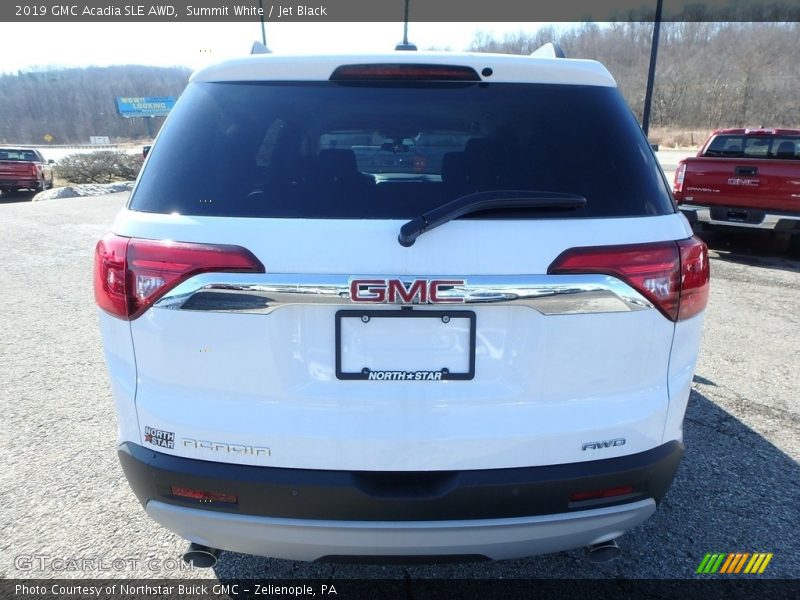 Summit White / Jet Black 2019 GMC Acadia SLE AWD