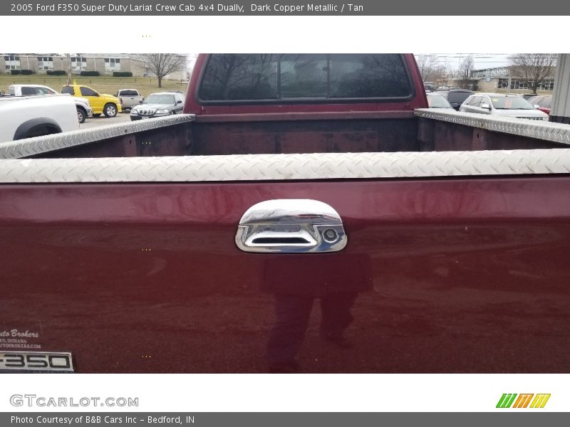 Dark Copper Metallic / Tan 2005 Ford F350 Super Duty Lariat Crew Cab 4x4 Dually