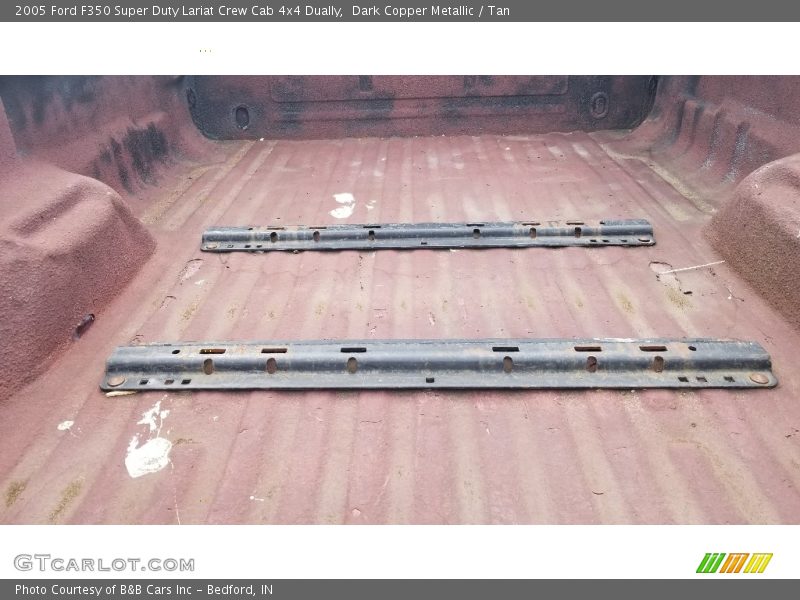 Dark Copper Metallic / Tan 2005 Ford F350 Super Duty Lariat Crew Cab 4x4 Dually