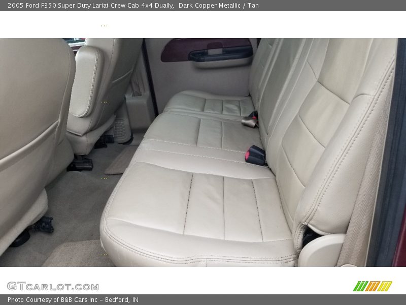 Dark Copper Metallic / Tan 2005 Ford F350 Super Duty Lariat Crew Cab 4x4 Dually