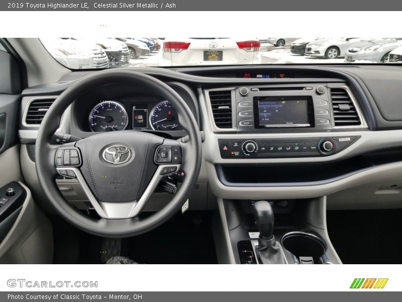 Celestial Silver Metallic / Ash 2019 Toyota Highlander LE