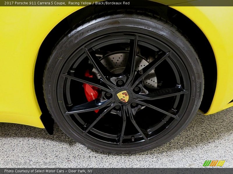 Racing Yellow / Black/Bordeaux Red 2017 Porsche 911 Carrera S Coupe