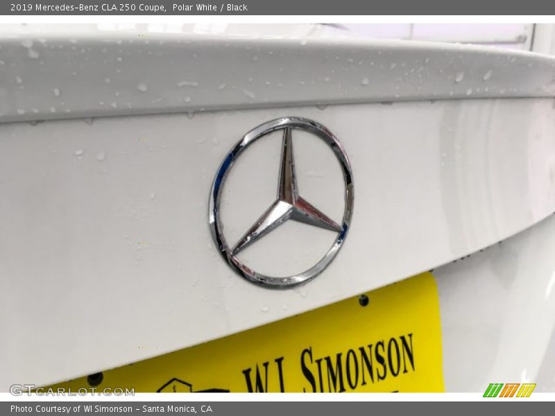 Polar White / Black 2019 Mercedes-Benz CLA 250 Coupe