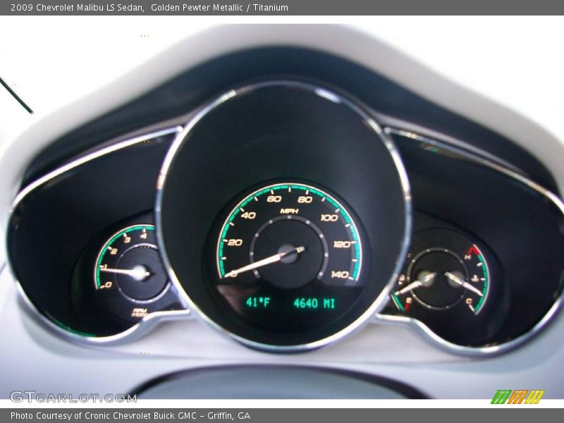 Golden Pewter Metallic / Titanium 2009 Chevrolet Malibu LS Sedan