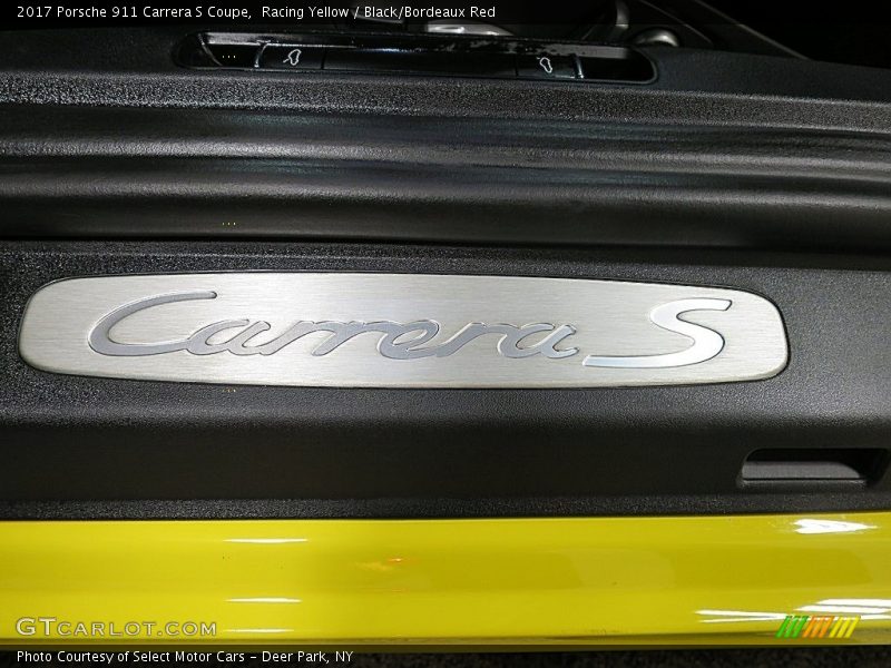 Racing Yellow / Black/Bordeaux Red 2017 Porsche 911 Carrera S Coupe