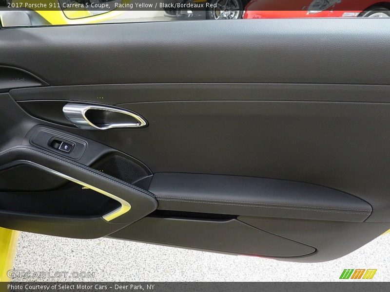 Racing Yellow / Black/Bordeaux Red 2017 Porsche 911 Carrera S Coupe