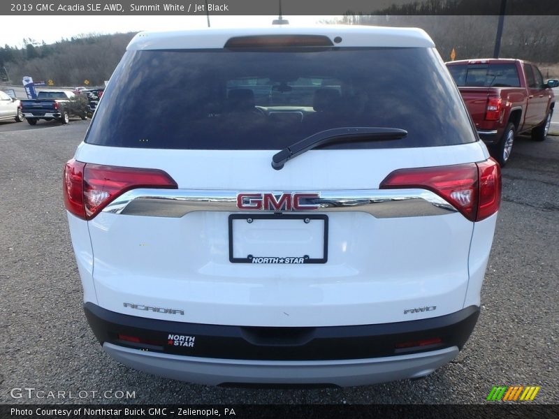 Summit White / Jet Black 2019 GMC Acadia SLE AWD