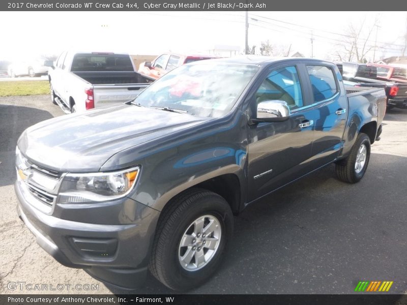 Cyber Gray Metallic / Jet Black/­Dark Ash 2017 Chevrolet Colorado WT Crew Cab 4x4