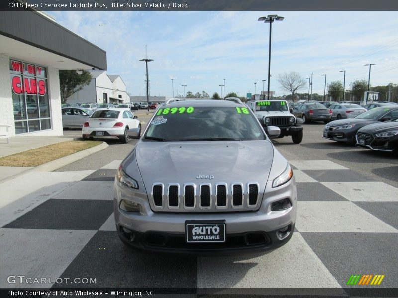 Billet Silver Metallic / Black 2018 Jeep Cherokee Latitude Plus