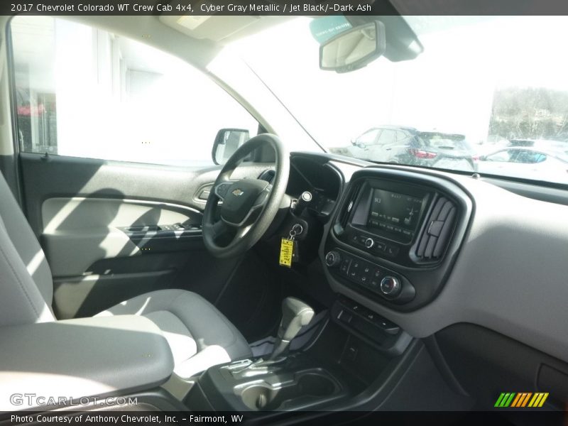 Cyber Gray Metallic / Jet Black/­Dark Ash 2017 Chevrolet Colorado WT Crew Cab 4x4