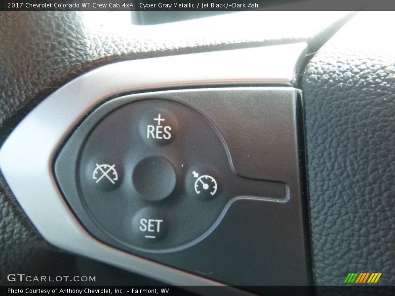 Cyber Gray Metallic / Jet Black/­Dark Ash 2017 Chevrolet Colorado WT Crew Cab 4x4