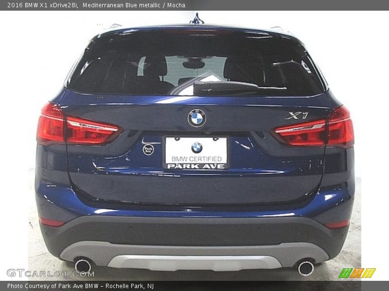 Mediterranean Blue metallic / Mocha 2016 BMW X1 xDrive28i