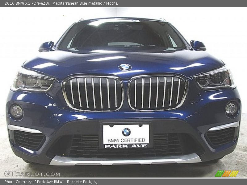 Mediterranean Blue metallic / Mocha 2016 BMW X1 xDrive28i