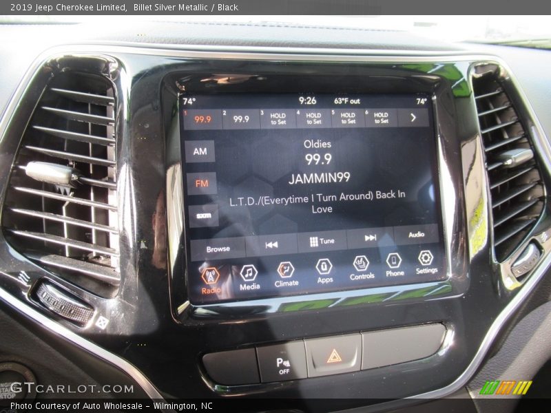 Billet Silver Metallic / Black 2019 Jeep Cherokee Limited