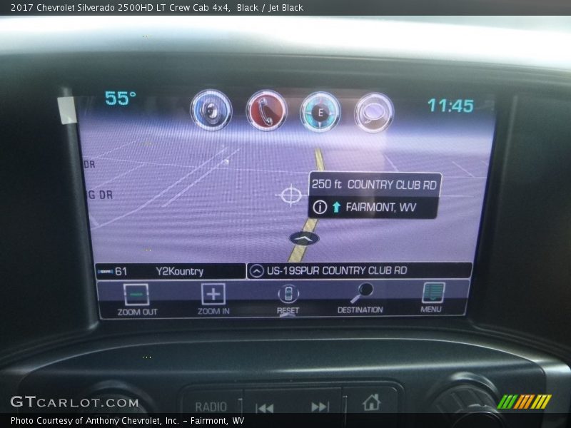 Black / Jet Black 2017 Chevrolet Silverado 2500HD LT Crew Cab 4x4