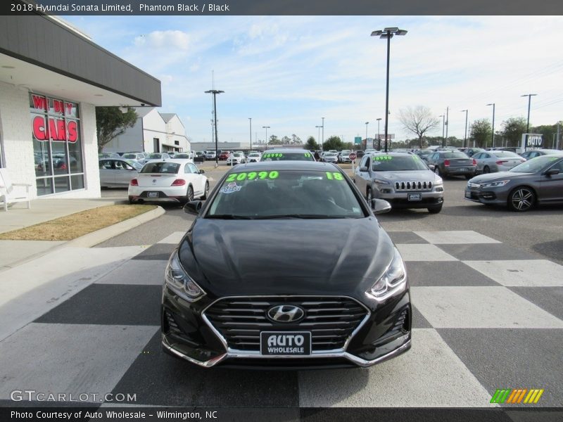 Phantom Black / Black 2018 Hyundai Sonata Limited