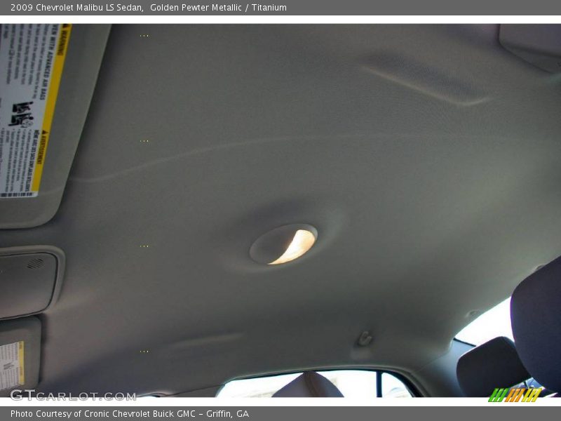 Golden Pewter Metallic / Titanium 2009 Chevrolet Malibu LS Sedan
