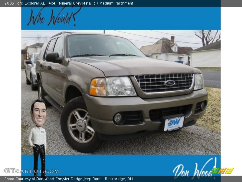 Mineral Grey Metallic / Medium Parchment 2005 Ford Explorer XLT 4x4