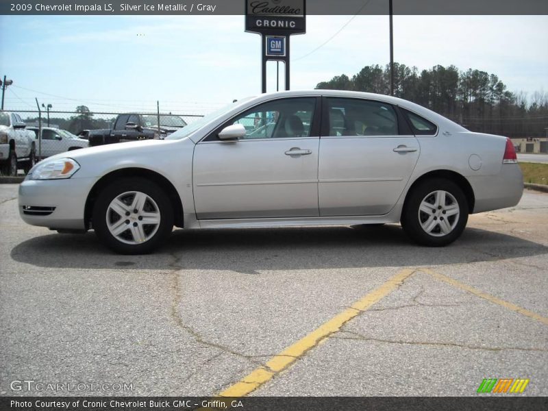 Silver Ice Metallic / Gray 2009 Chevrolet Impala LS