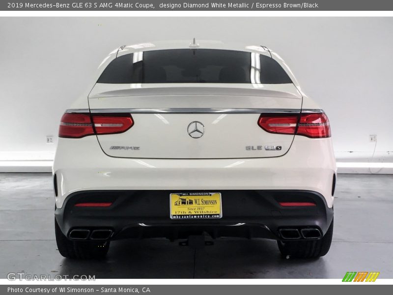 designo Diamond White Metallic / Espresso Brown/Black 2019 Mercedes-Benz GLE 63 S AMG 4Matic Coupe