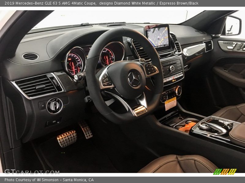 designo Diamond White Metallic / Espresso Brown/Black 2019 Mercedes-Benz GLE 63 S AMG 4Matic Coupe