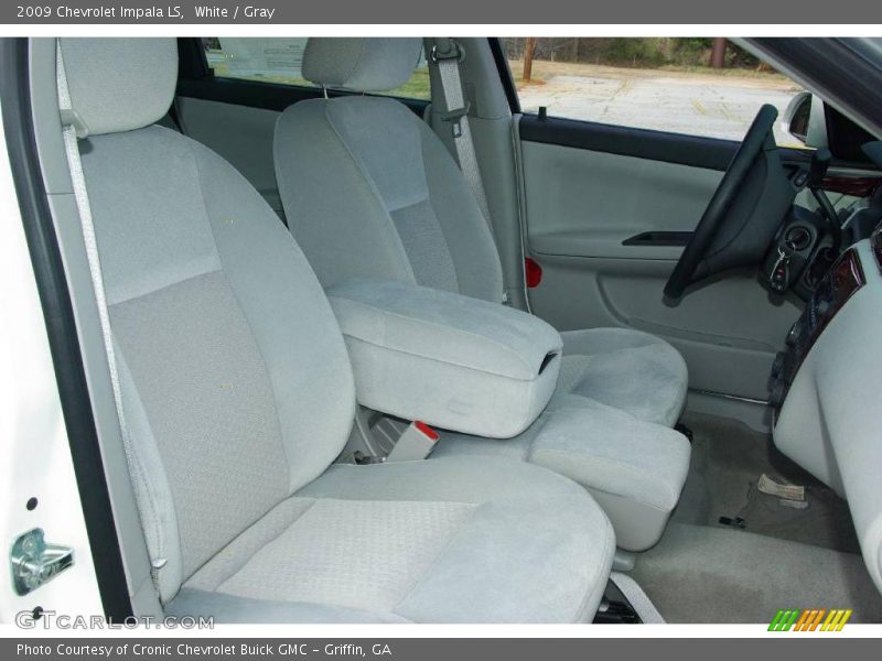 White / Gray 2009 Chevrolet Impala LS