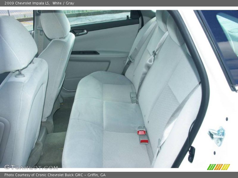 White / Gray 2009 Chevrolet Impala LS