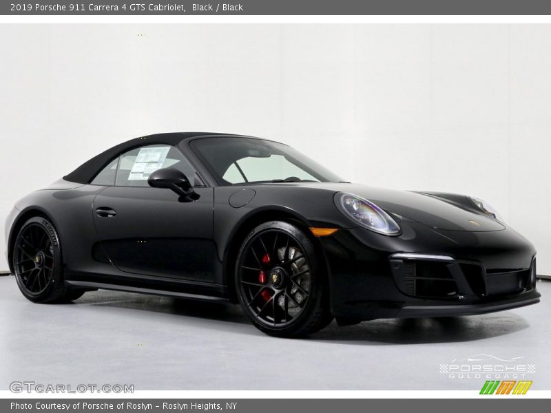 Black / Black 2019 Porsche 911 Carrera 4 GTS Cabriolet