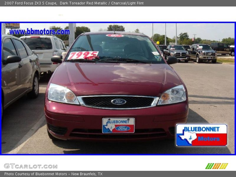 Dark Toreador Red Metallic / Charcoal/Light Flint 2007 Ford Focus ZX3 S Coupe