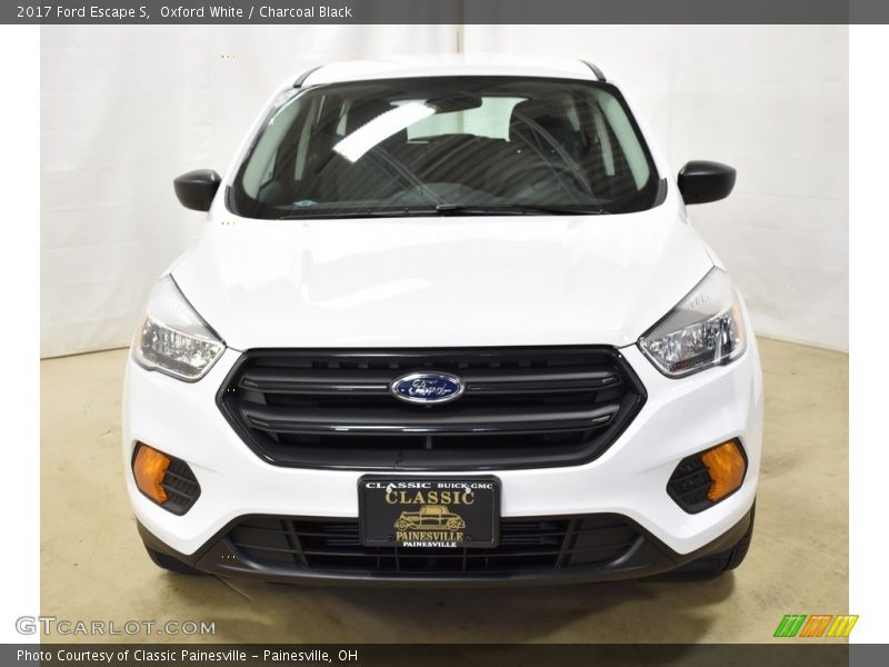 Oxford White / Charcoal Black 2017 Ford Escape S