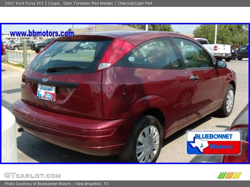 Dark Toreador Red Metallic / Charcoal/Light Flint 2007 Ford Focus ZX3 S Coupe