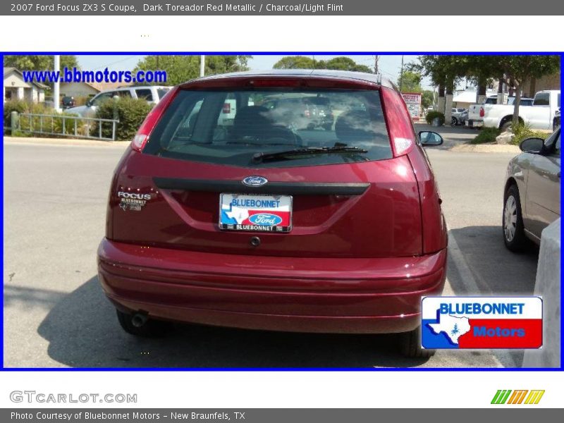 Dark Toreador Red Metallic / Charcoal/Light Flint 2007 Ford Focus ZX3 S Coupe