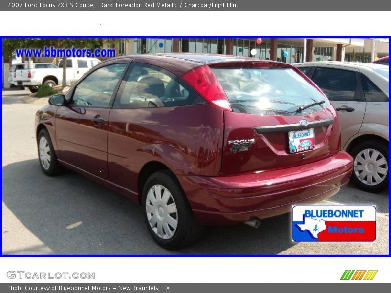 Dark Toreador Red Metallic / Charcoal/Light Flint 2007 Ford Focus ZX3 S Coupe