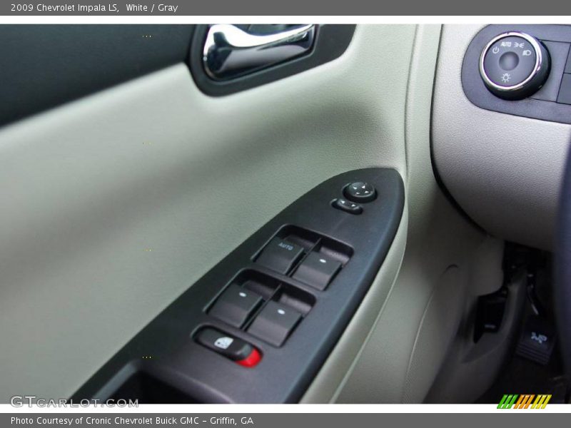 White / Gray 2009 Chevrolet Impala LS