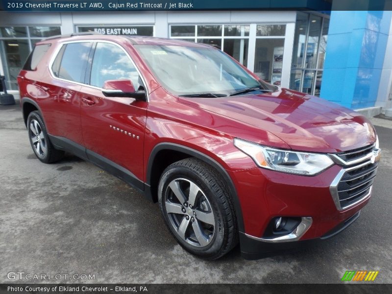 Cajun Red Tintcoat / Jet Black 2019 Chevrolet Traverse LT AWD