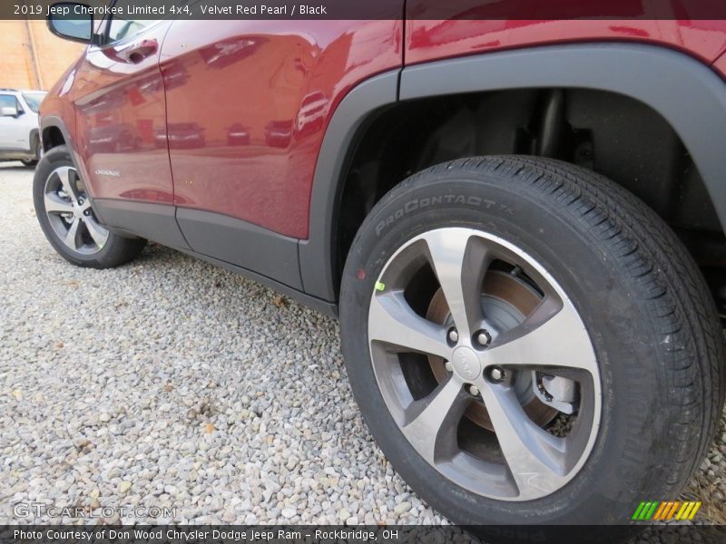 Velvet Red Pearl / Black 2019 Jeep Cherokee Limited 4x4