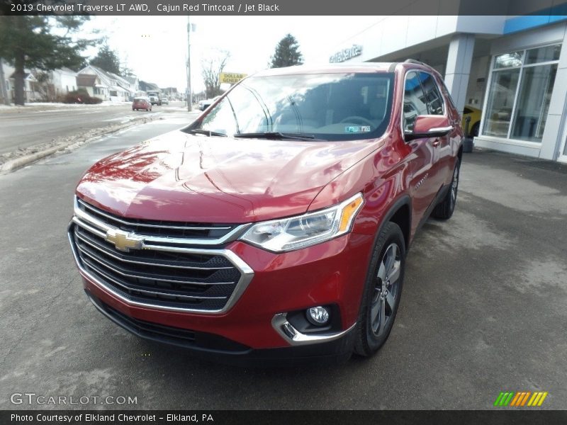 Cajun Red Tintcoat / Jet Black 2019 Chevrolet Traverse LT AWD