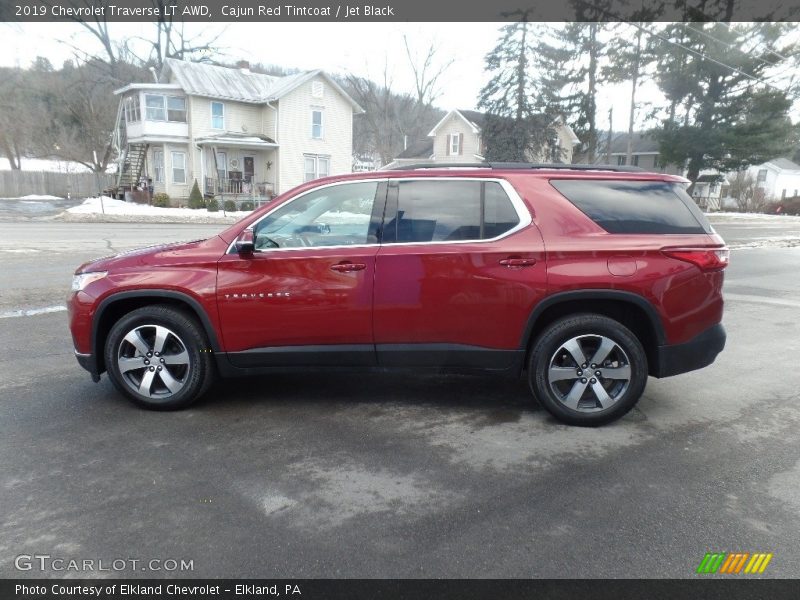 Cajun Red Tintcoat / Jet Black 2019 Chevrolet Traverse LT AWD