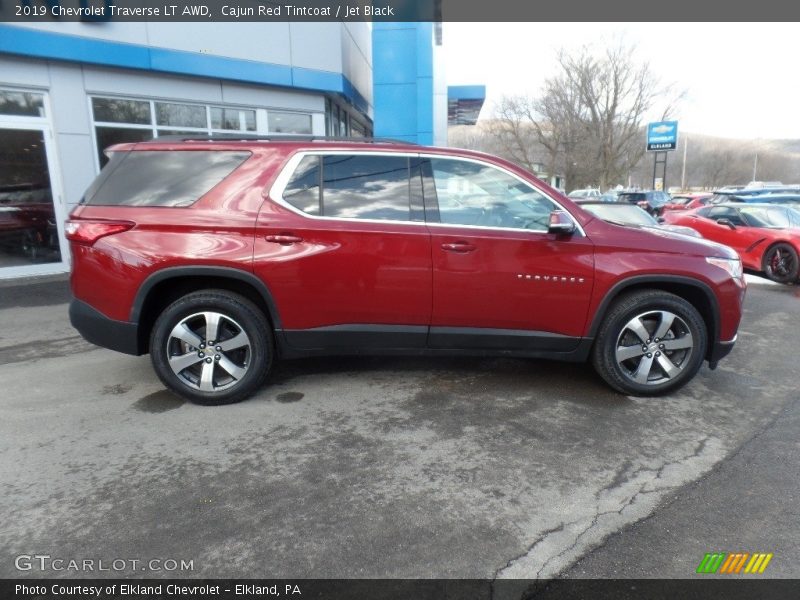 Cajun Red Tintcoat / Jet Black 2019 Chevrolet Traverse LT AWD